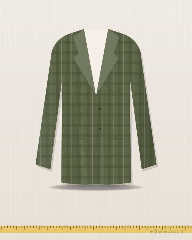 Check Blazer — Olive