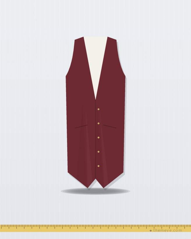 Wedding Waistcoat — Maroon