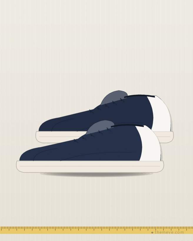Suede Sneakers — Navy